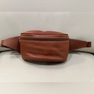 Coach Vtg Canteen Waist Pouch Leather Fanny Pack Belt Bag Mahogany creed 0515